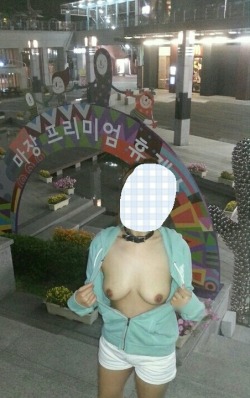 Korean girls flashing