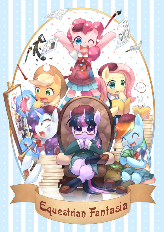 hua113:  tsurukinoki:  Equestrian Fantasia by ~tsurukinoki My friend, 爪君 produced