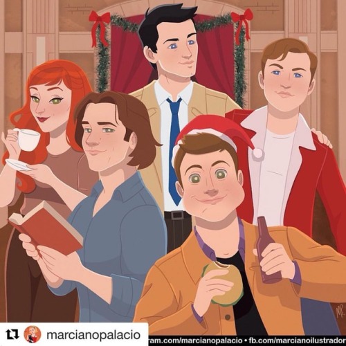 Merry Christmas all!!! Rxxxxx. #Repost @marcianopalacio・・・ • Merry #Supernatural Christmas, everyo