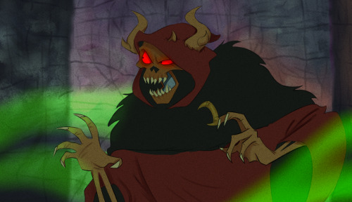 screenshot redraw of the horned king from black cauldron bc hes pretty cute