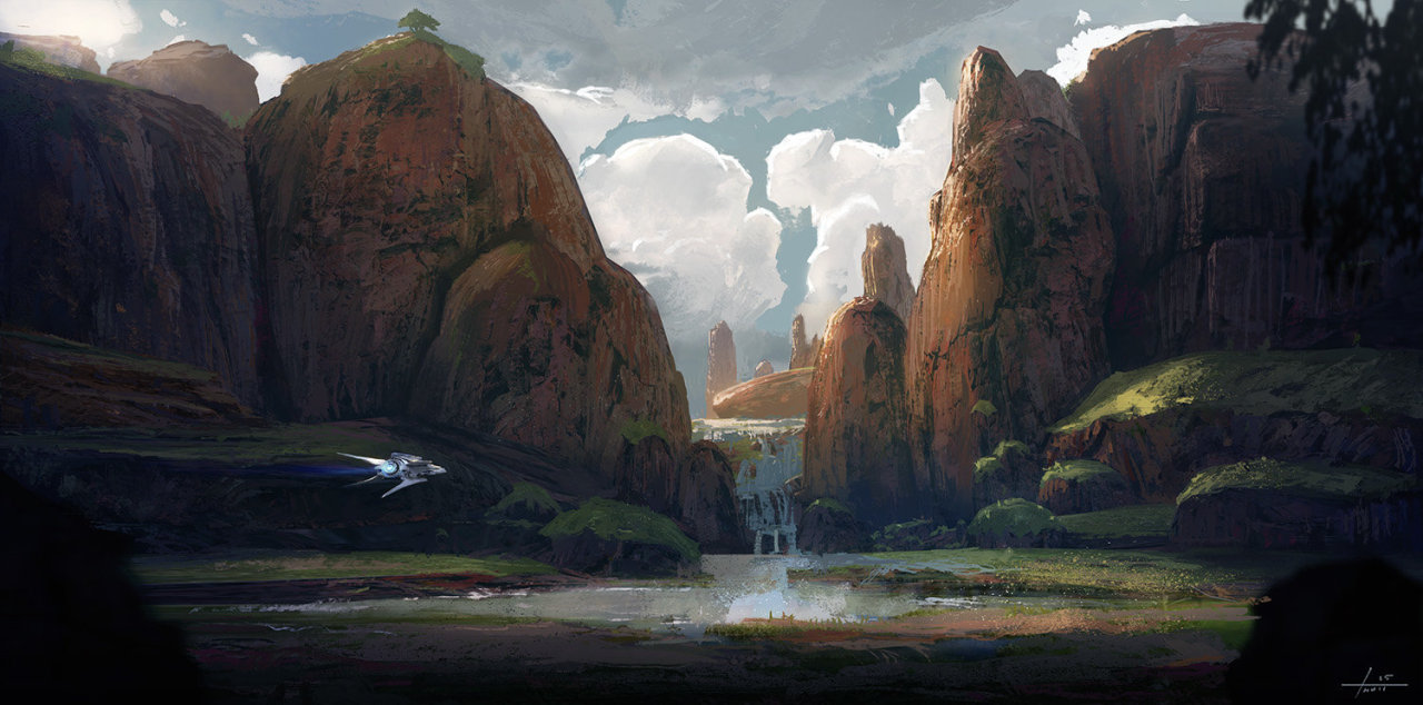cinemagorgeous:Beautiful sci-fi art by Tyler Thull
