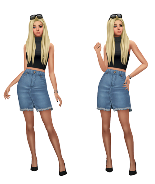 thekims4: TS4 Daily Fashion Lookbook #1 Skin / Hair / Eyes / Nosemask / Lip 1, 2 ClothingBernade