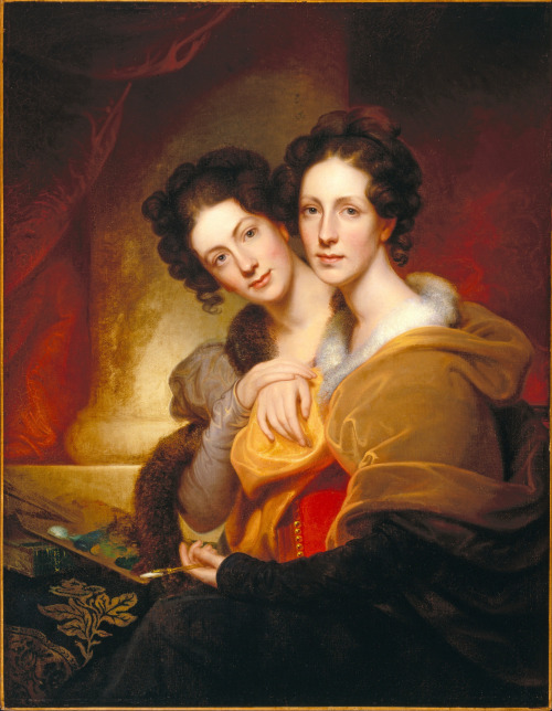 Large (Wikimedia)Rembrandt Peale’s portrait of two of his daughters, The Sisters (1826), is interest