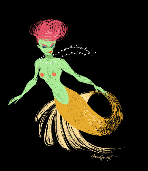 philliplight:  When in doubt, draw mermaids…. 