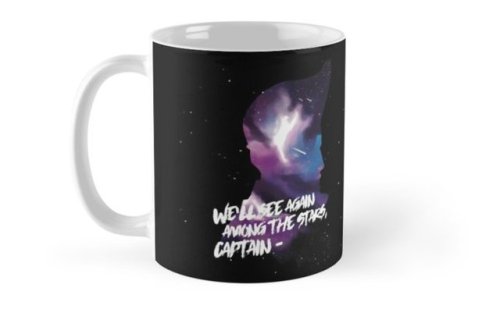 We’ll see again among the stars, Captain -New REDBUBBLE entry!SHOP - art post HAPPY 