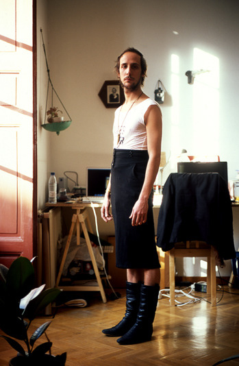 party-wok:  anythingphotography:  Full-Length Portraits of Men in Their Girlfriends’ Clothes by Photographer Jon Uriarte  If you’ve never switched clothes with your girlfriend in a bathroom at a party, you’re wrong. 