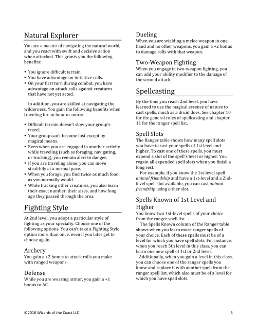 dnd-5e-homebrew: Unearthed Arcana Revised Ranger