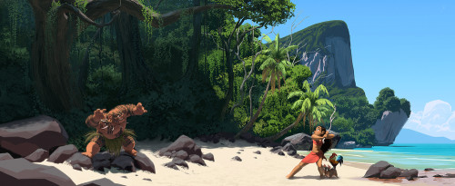 artbyall: “  Disney’s MOANA visual development “ by   ryan lang 