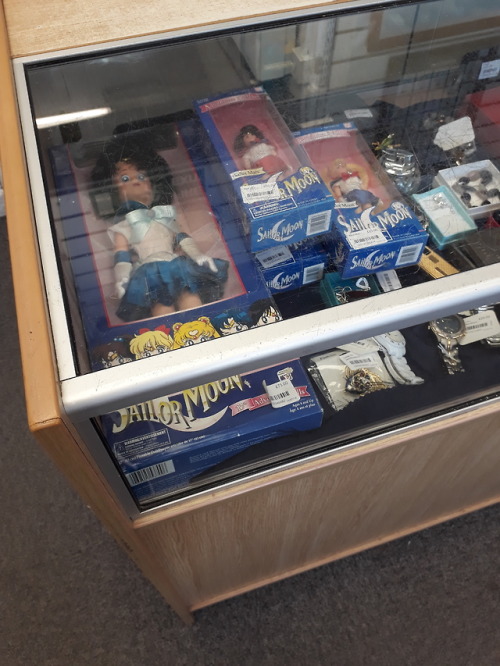 Some creepers(?) and some original sailor moon dolls in Sue Ryder Petersfield (UK)