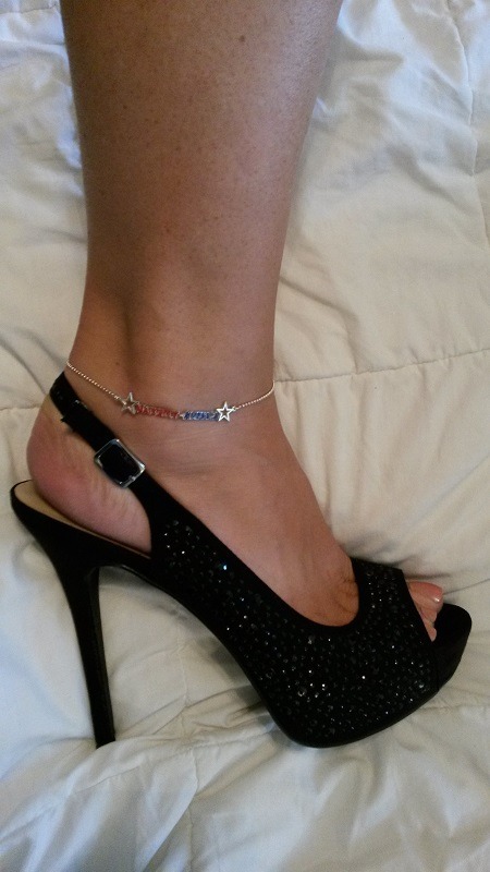 wickedvegas2point0:  Naughty America Anklet I am so excited to have been chosen to