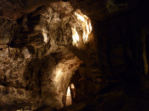 Underground at Dan-yr-Ogof, September 2014 can you spot the angel?