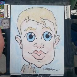 Doing Caricatures at Dairy Delight! #mattbernson