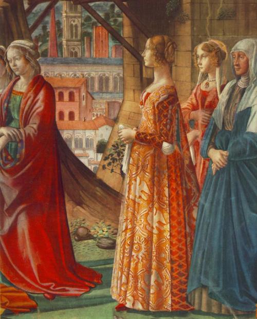 Giovanna Tornabuoni and Her Accompaniment, 1488, Domenico Ghirlandaiohttps://www.wikiart.org/en/dome