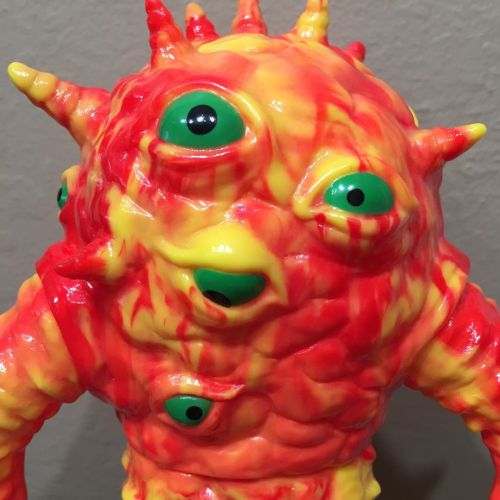 Japanese Marbled #sofubi red & yellow used on our newest #Kaiju Eyezon ! Only a few left now via