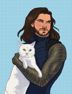 laurenrayart:  give bucky a cat in the sambucky