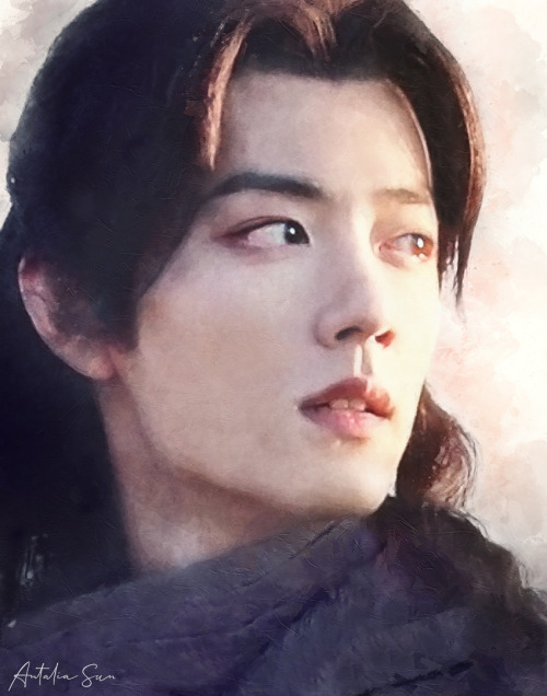 Xiao Zhan as Tang San /  Douluo Continent / digital Fanart