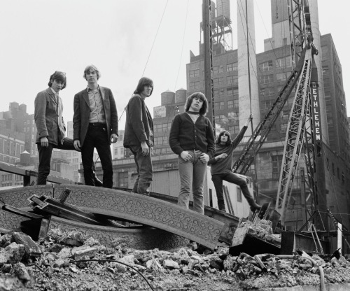  Blues Magoos photographed by Don Paulsen in New York City, circa 1966. The group consists of keyboa