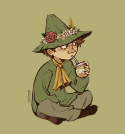 loopnoid: snufkin tomando mate