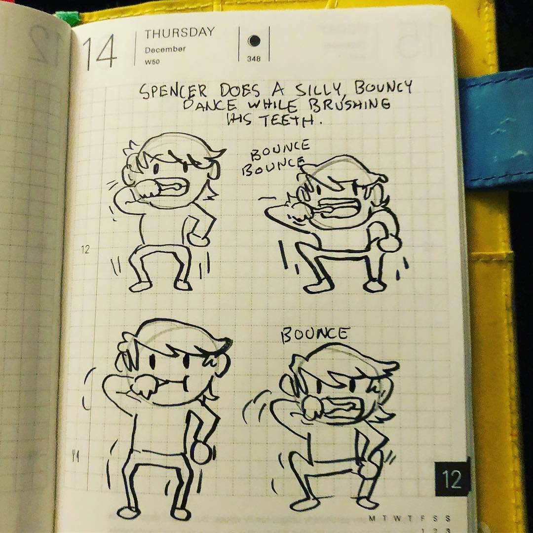 Dancing while brushing your teeth helps your teeth get cleaner, obviously.
#journalcomics #diary #parenting #hobonichi #techo http://ift.tt/2C7TheO