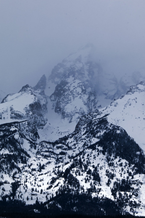 Mountain in the Storm: Grand Teton National Park, Wyoming. For my friend Gian @rushingriver by river