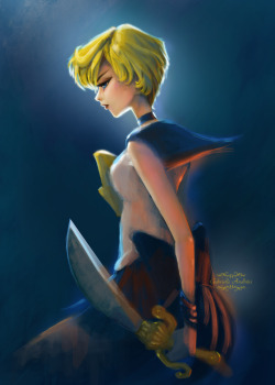 magical-girl-fanart:  Sailor Uranus by Gabz