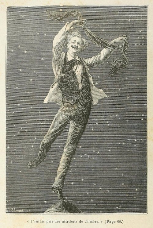 Émile-Antoine Bayard (1837-1891) illustration for &ldquo;Around the Moon&rdquo; (1870) by Jules Vern