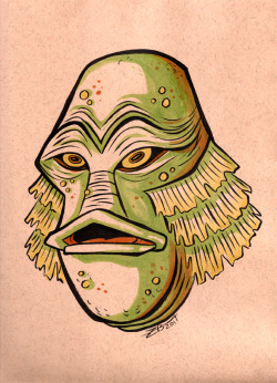 Snaggle-Teeth:  My Pieces For The Upcoming Creature From The Black Lagoon 60Th Anniversary