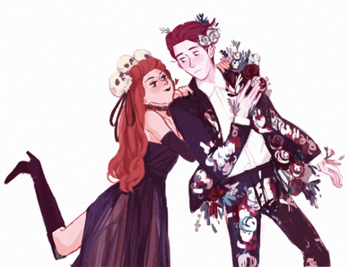 elvishness:ghost-deity said: (…) h&p switched where hades is flowery and persephone is a “deathl