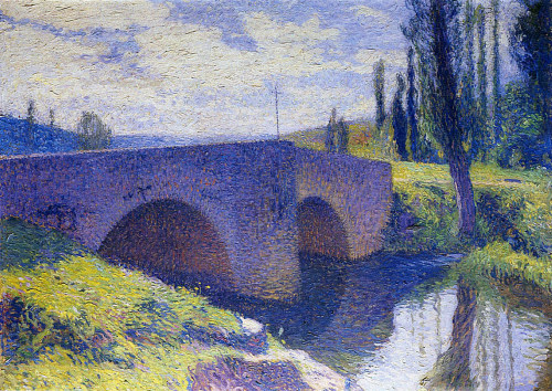 Painting of the Day | 02.08.2016Pont Saint Medard at Midday (Bridge of Saint Medard at Midday) by He