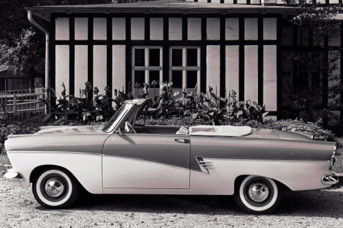 Ford 17M Cabriolet | Convertible, made by body shop Karl Deutsch, Germany, 1958.