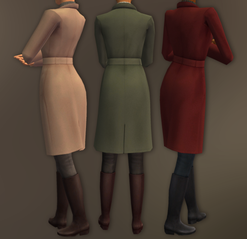NL &lsquo;Belted Coat&rsquo; default replacement | Download / Custom version / PSDCosy wool 