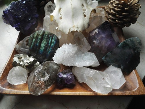 My small gemstone collection.Tumblr | Instagram | Etsy Shop