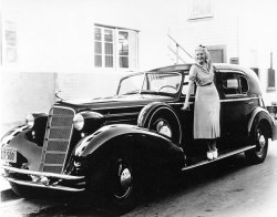 olga-4711:  Jean Harlow and her new car,