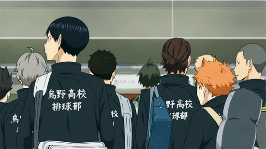 simplyfx:  Hinata finger-gunning Kageyama is too precious~
