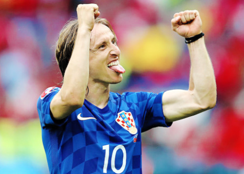 moremodric: croatiants:  Luka Modric celebrates the win after the game against Turkey  Thats a 