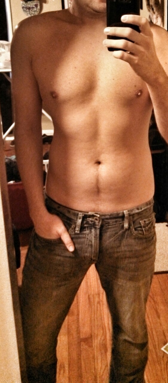 lifeinthefriendzone:  Topless pic for Anon.  And yes… I need gym time ASAP