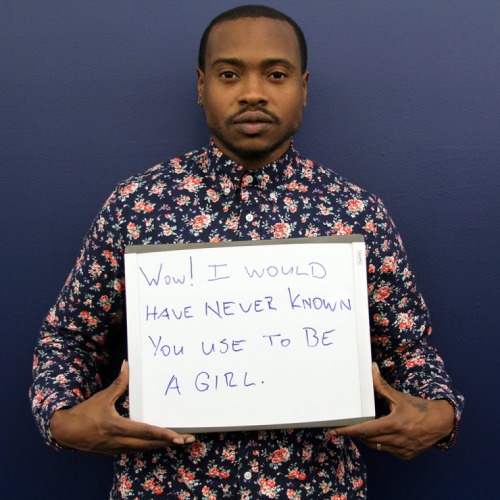 glaad:As part of Trans Awareness Week, GLAAD launched a trans microaggression photo project. Microag