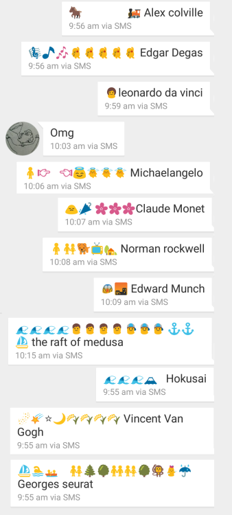 Famous Paintings as Google Emojis