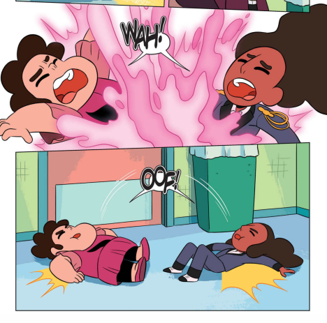 stevonnie:  ok though also in the new comic… when steven and connie unfuse steven