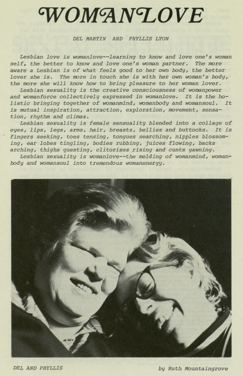 lesbianherstorian: del martin and phyllis lyon, the founders of the daughters of bilitis, on “