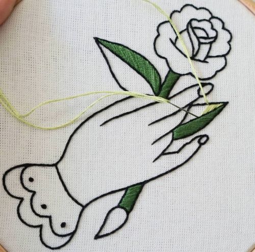 Swipe up to see step-by-step progress pictures ✂️ This embroidery pattern is available in PDF Patter