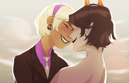 cityinthesea:  I had the pleasure of doing the cover for the 2018 Homestuck Calendar! Snapshots of the Rosemary wedding, which is similar to my piece from last year, except this one has 37 characters in it o|-< Included some close ups of the individual