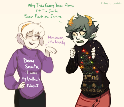 there’s no escape from Christmas sweaters >:^)