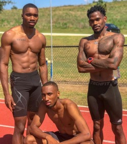 hotfamousmen:  Josephus Lyles, Matthew Hudson Smith and David Verburg  