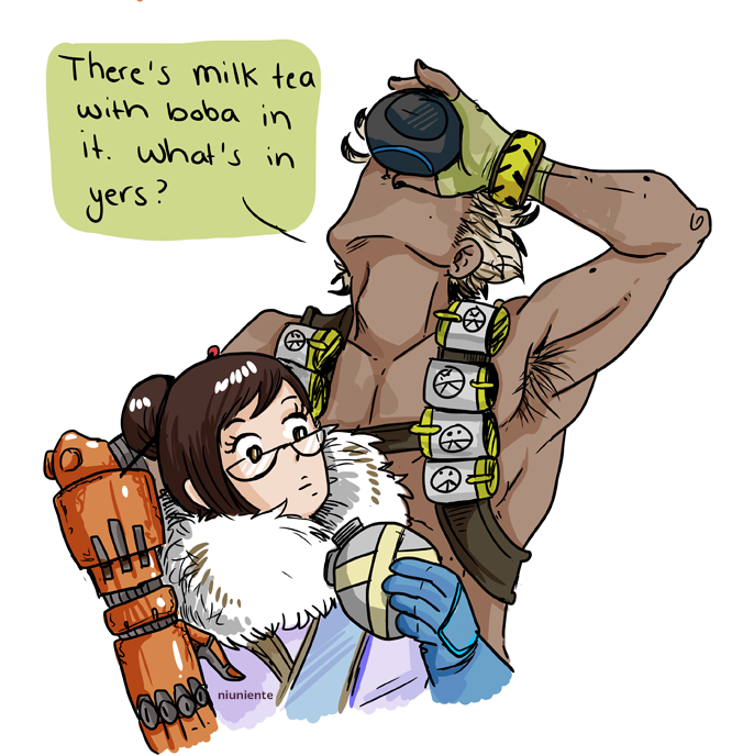niuniente:  When Jamie’s milk tea with boba flask is canon, no one can convince
