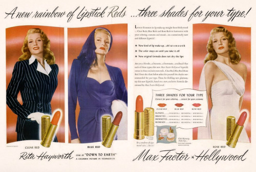 Rita Hayworth for Max Factor, 1947