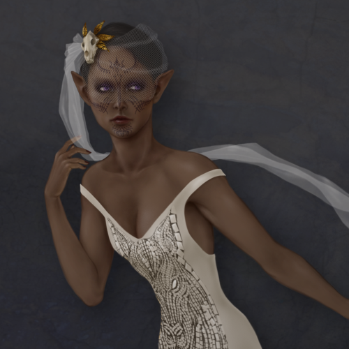 rabidtanuki:Bride of Fen’Harel (Daeris Lavellan)I made her for Solas romance but I haven’t been able