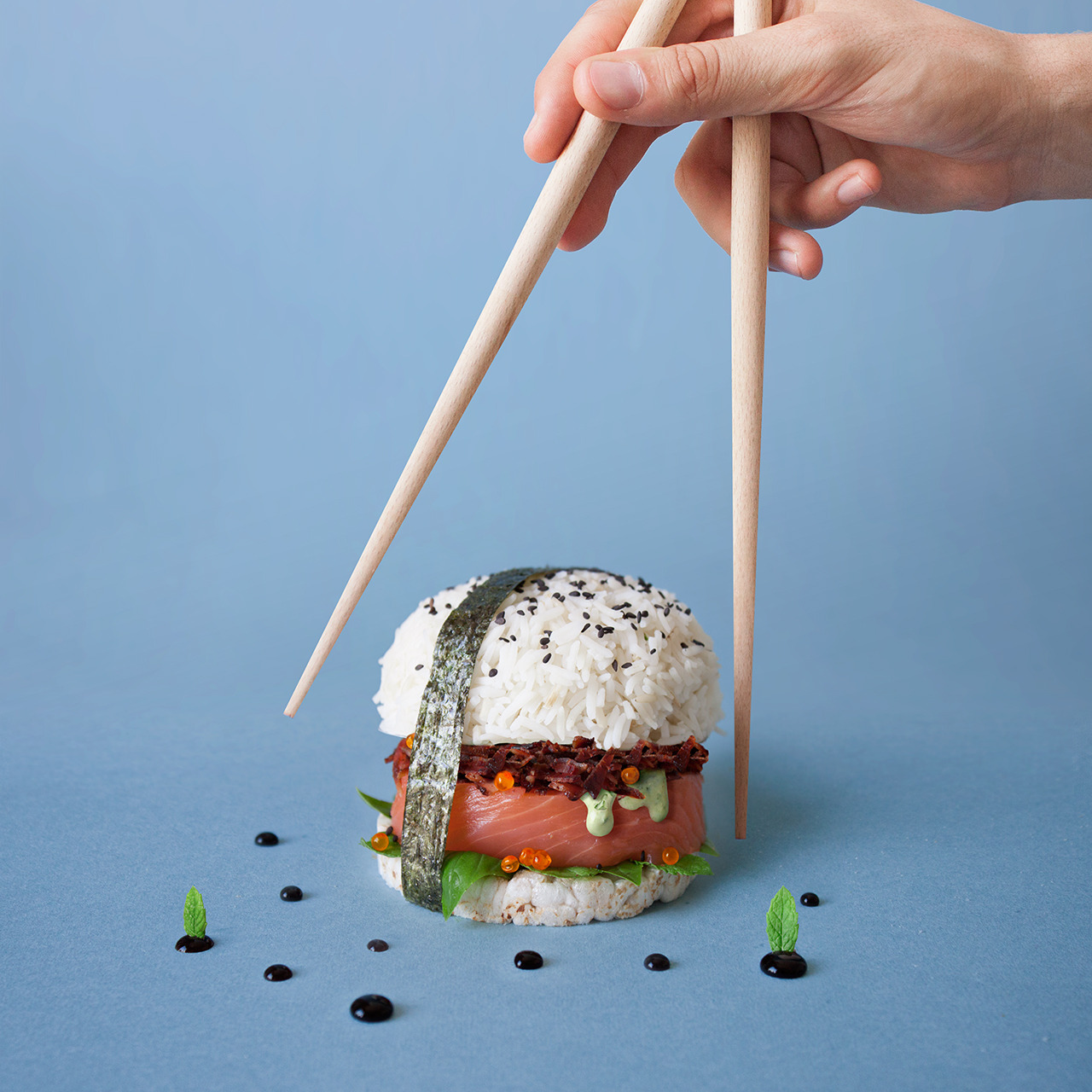 foodrepublic:  This wild burger art is actually edible. 