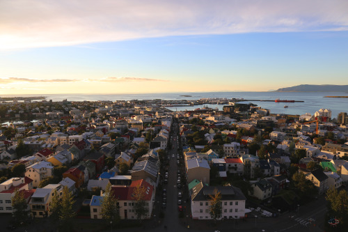 View of the city of Reykjavik from the Hallgrimskirkja Church’s TowerEyeAmerica - 6D - 2016