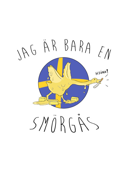 “Compound of smör (“butter”) + gås (“goose”); refers to small pieces of butter which float to the su